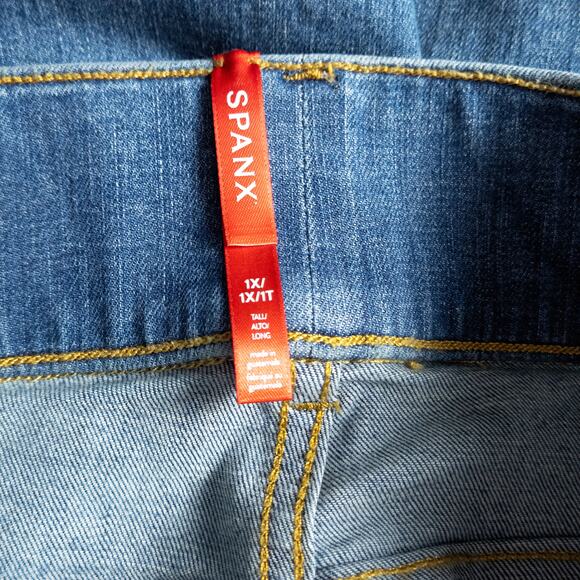 NEW Spanx Women’s Jeans Modern Classic Elevated Basics Indigo Straight Leg 1X - Picture 11 of 11